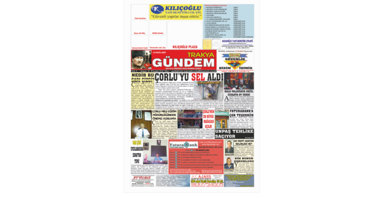 Trakya Gündem Gazetesi 8.Sayı