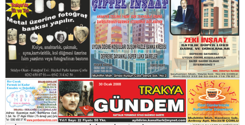 Trakya Gündem Gazetesi 22.Sayı