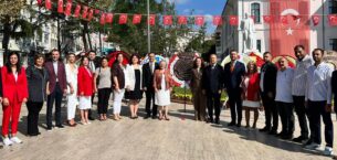 TEKİRDAĞ’DA 30 AĞUSTOS TÖRENİNDE ÇELENK KAVGASI  YAŞANDI