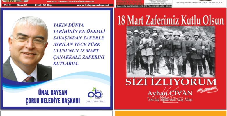 Trakya Gündem Gazetesi 80.Sayı