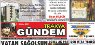 Trakya Gündem Gazetesi 12.Sayı Trakya Gündem Gazetesi 12.Sayı