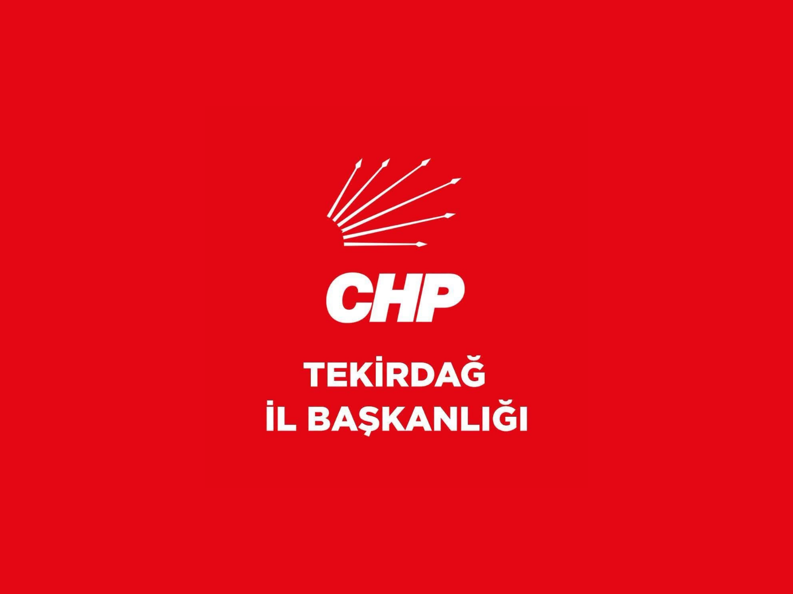 Aldığımız bilgilere göre CHP Tekirdağ İl Başkanlığı T.C. Tekirdağ Büyükşehir