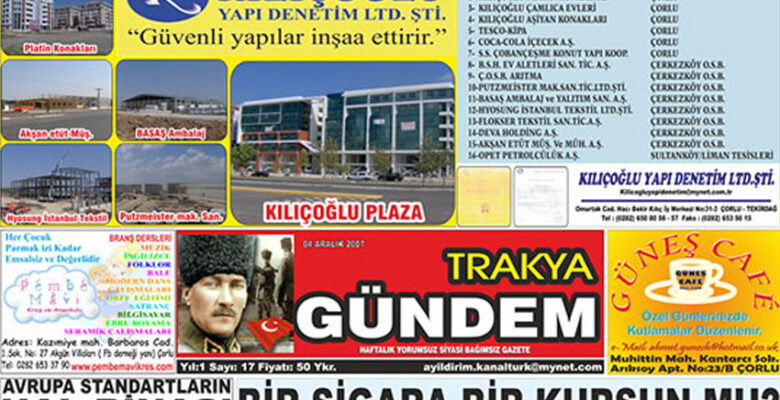 Trakya Gündem Gazetesi 17.Sayı